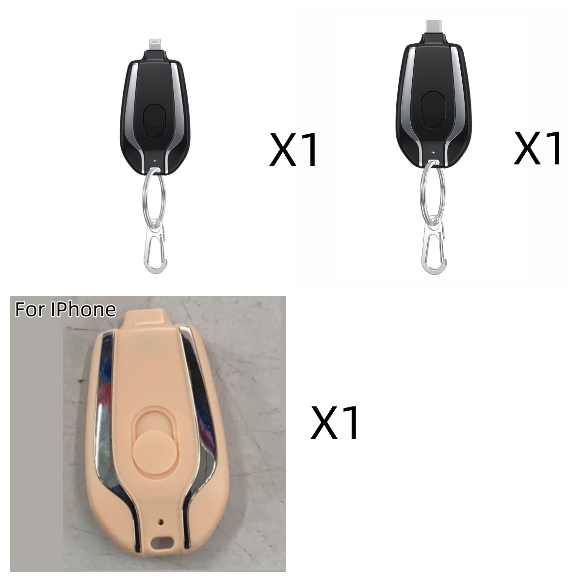 Mini Power Emergency Pod Keychain 1500mAh